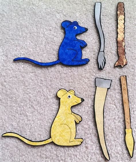 Seven Blind Mice Flannel felt Board Story by DMCraftDesigns | Ratones ...