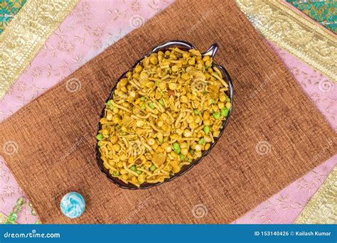 Mix Namkeen Food stock photo. Image of lentil, namkeen - 153140426