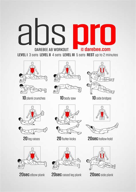 Abs Pro Workout (con imágenes) | Rutinas de ejercicios abdominales ...