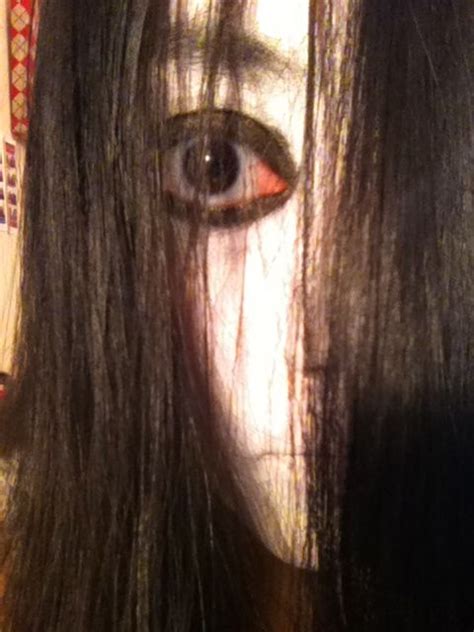 the classic Grudge look | Face makeup, Long hair styles, Face