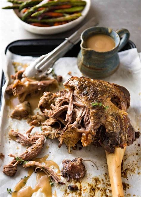 Slow Cooker Roast Lamb Leg | simplymeal