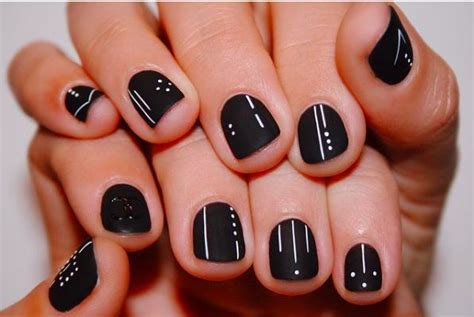 29 Zero-Shine, Matte Black Nail Looks | Black nail designs, Mens nails ...