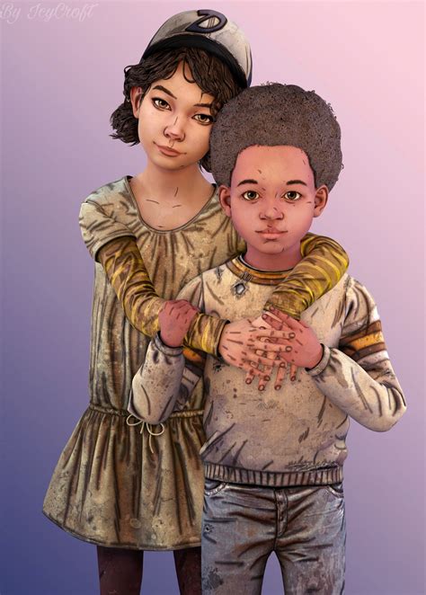 TWDG -Clementine and Aj by ICYCROFT on DeviantArt