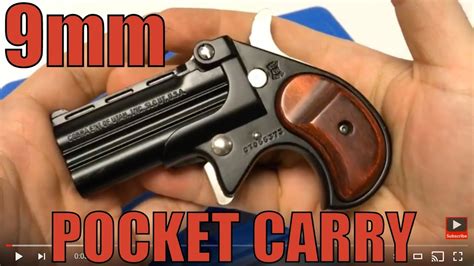 Cobra CB9 Big Bore Derringer 9mm Double Barrel Pocket Carry Backup ...