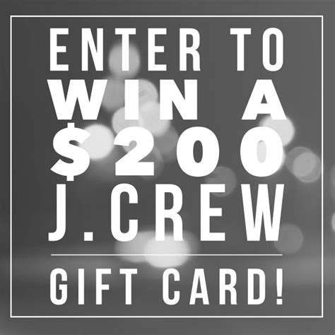 J.Crew Gift Card Giveaway!