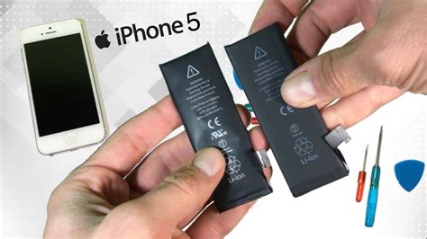 How To Replace Battery on iPhone 5, 5S, SE - YouTube