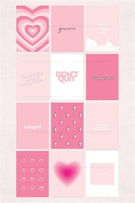 12 Pink aesthetic high resolution images for wall collages, social ...