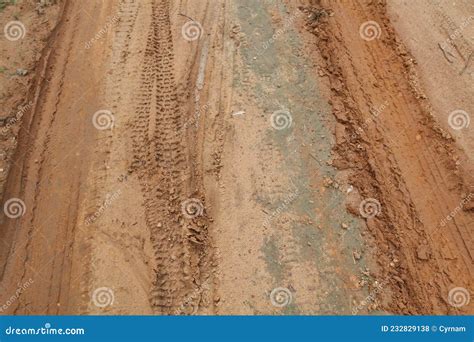 Dirt Texture with Tyre Marks Stock Photo - Image of nature, background ...