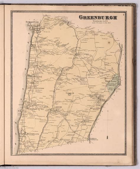 Greenburgh, Westchester County, New York. - David Rumsey Historical Map ...