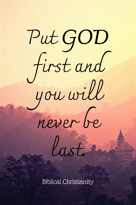 Put God first and you will never be last. Prayer Scriptures, Faith ...