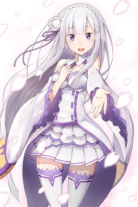 Re Zero Emilia Mobile Wallpapers - Wallpaper Cave