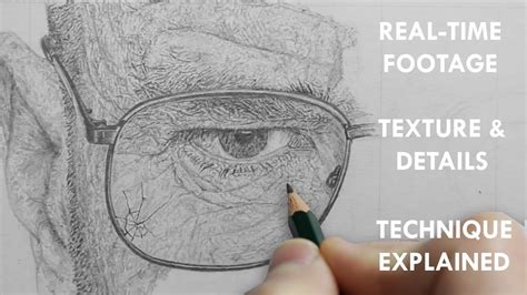 Realistic Drawing - Texture & Detail Technique - REAL-TIME Process ...