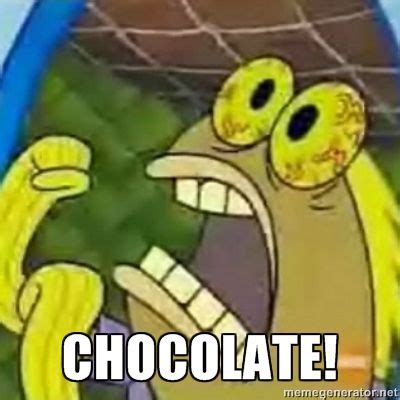 Did somebody say chocolate? | Spongebob chocolate, Chocolate meme ...