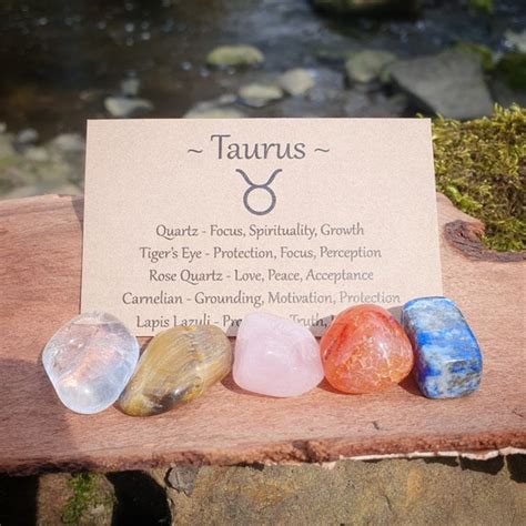 Taurus Zodiac Crystal Stone - Etsy