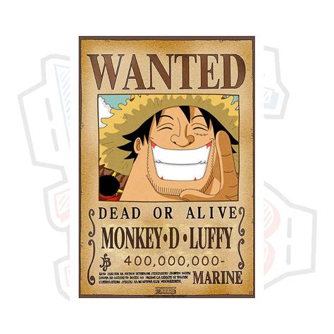 Mô hình giấy Poster truy nã Monkey D. Luffy mập - One Piece - Kit168 ...