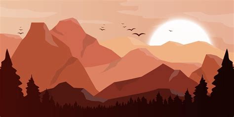 Mountain beautiful landscape background vector design illustration ...