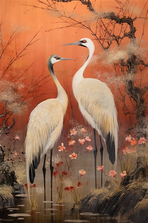 Crane Birds #3 – aiartshop