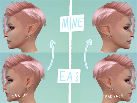 The Sims Resource - Pointed Ear Replacer v1 (All Occults + Genders)