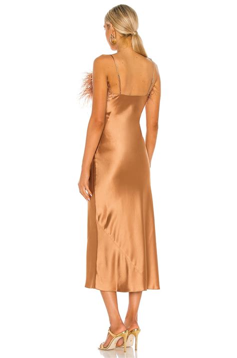 Cinq a Sept Satin Cerise Dress in Cinnamon | REVOLVE