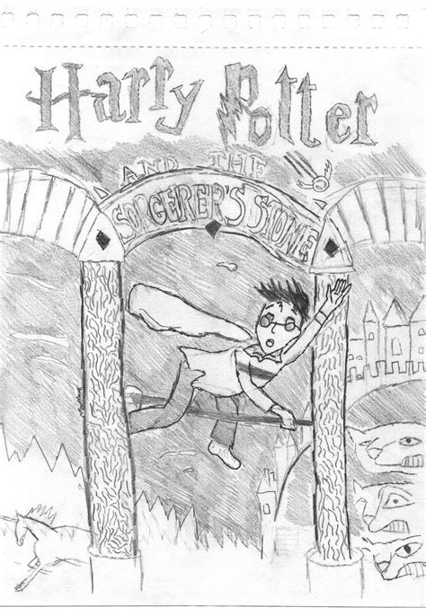 Harry Potter Cover Sketch by smilesmilesmile14 on DeviantArt