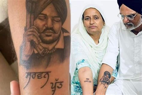 Sidhu Moose Wala Parents Get Late Singer Tattoo Inked on Their Arms ...