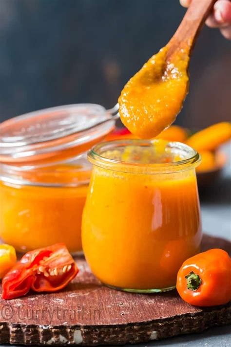 Mango Habanero Hot Sauce Recipe (with Video) -CurryTrail Hot Pepper ...