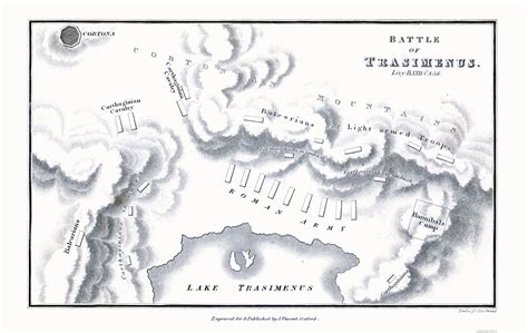 Battle of Lake Trasimene - Italy - Oxford 1828 - 36.35 x 23 - Walmart ...