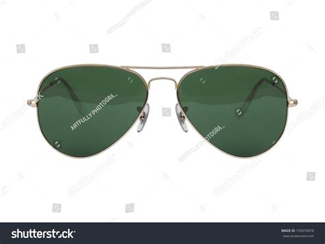 Aviator Sunglasses Gold Frame Isolated On Stock Photo 193670678 ...