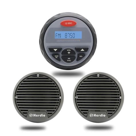 Boat Stereo Waterproof Bluetooth Radio Marine Audio USB MP3 Player ...