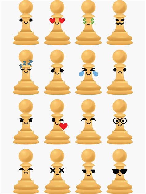 "Chess Emoji " Sticker for Sale by HippoEmo | Redbubble