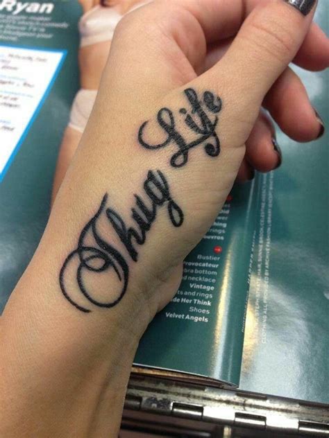 Thug Life Tattoo, Life Tattoos, Body Art Tattoos, Small Tattoos, Tattoo ...