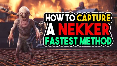 MHW How To Capture A NEKKER - Witcher Quest Guide Monster Hunter World ...