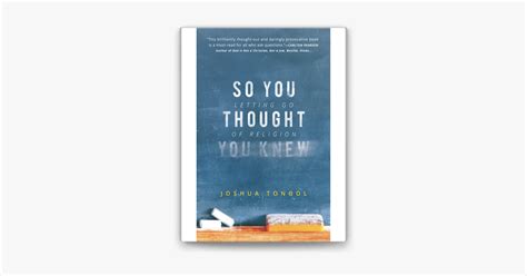 ‎So You Thought You Knew on Apple Books