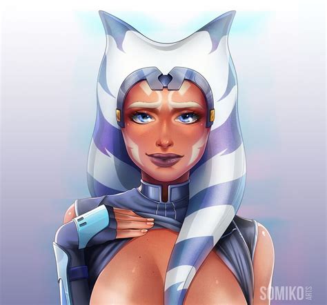 Ahsoka Tano (commission), Somiko Arts on ArtStation at https://www ...