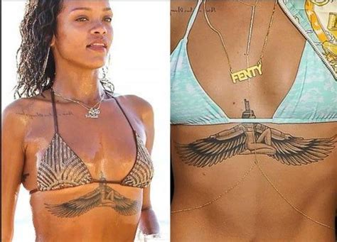 Rihanna inspired temporary tattoos for cosplay costume. 2 sheets of ...