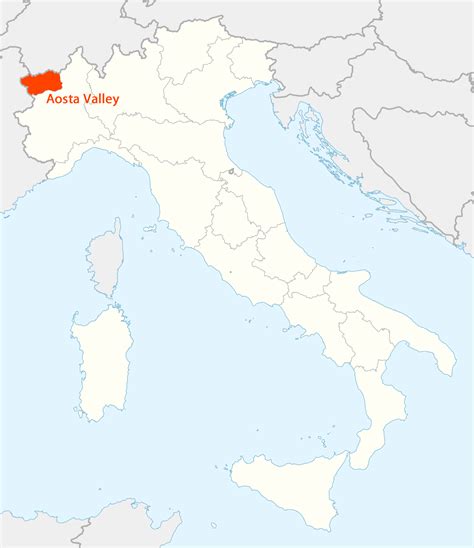 Location of Aosta Valley Map • Mapsof.net