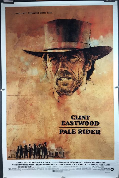 PALE RIDER, Original Clint Eastwood Vintage Movie Poster - Original ...