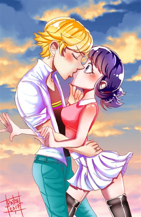 Adrienette Fanart: Pulled In For a Kiss by PatchedUpArtist on DeviantArt