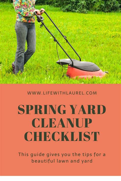 Spring Yard Cleanup Checklist | Yard maintenance, Beautiful yards, Yard ...