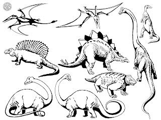 COLORIAGES POUR TOUS: LES DINOSAURES