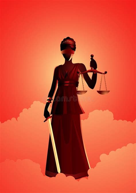 Greek Gods and Goddess Themis Stock Vector - Illustration of myth, lady ...