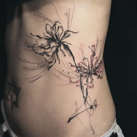 47+ Awesome Spider lily tattoo design ideas