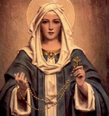 Mother Mary With Rosary