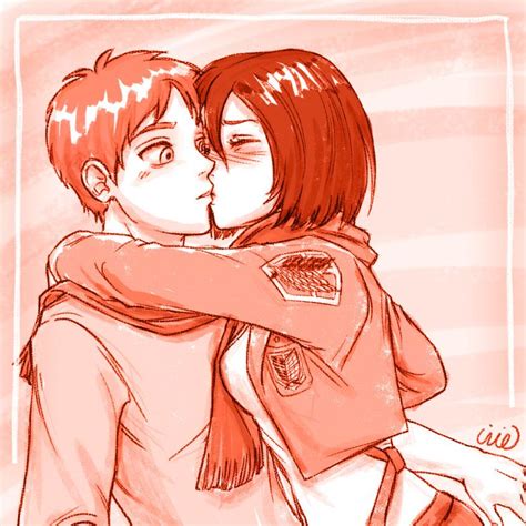 Eren Mikasa - Shingeki no Kyojin - by irie #sketchember # ...