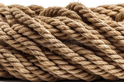 Hemp Rope Texture. High Resolution, Isolated on White Background. Stock ...