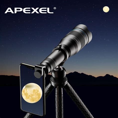 APEXEL 60X Mobile Phone Monocular Telescope Lens astronomical zoom lens ...