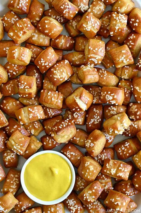 Easy Homemade Soft Pretzel Bites - Just a Taste