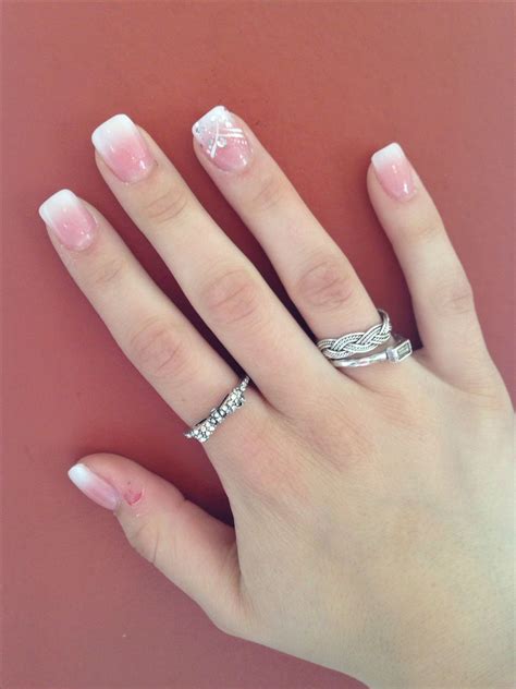 Faded French Manicure, Prom Nails French, Prom Nails Silver, French ...