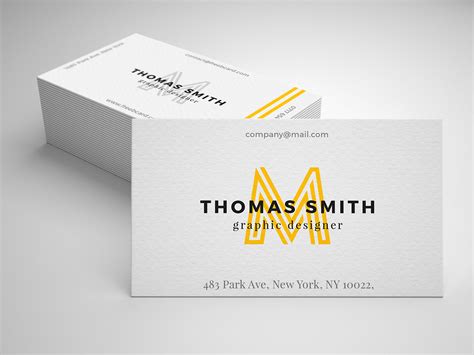 Realistic Business Card Mockup Free PSD — Free Mockup World