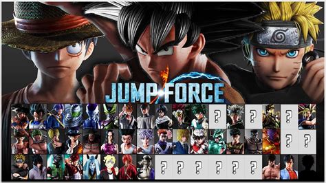 Jump Force - Full Final Character Roster! (Prediction) - YouTube